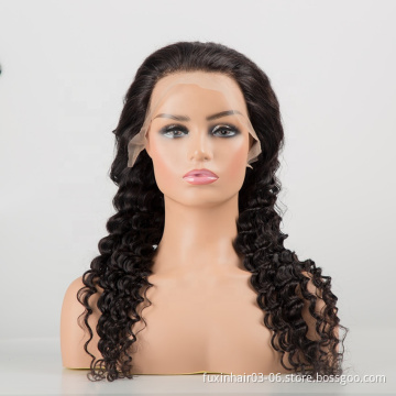 Supper Hd Transparent Lace Wig Human Hair Full Thick Soft No Tangle No Shedding No Smell Smooth Lace Frontal Aligned Virgin Wigs